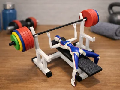 Bench Press Miniature (1/10 scale)