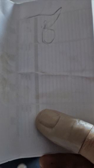 Thumb tip for mind reading illusion