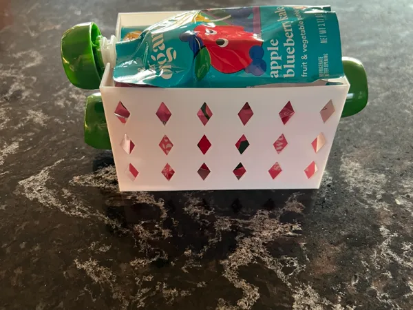 Range-gourdes de compote pour le frigo