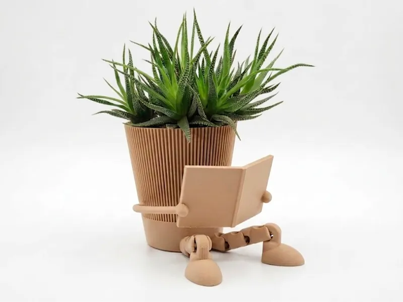 Articulated Pot with Book - Friend for Your Plants