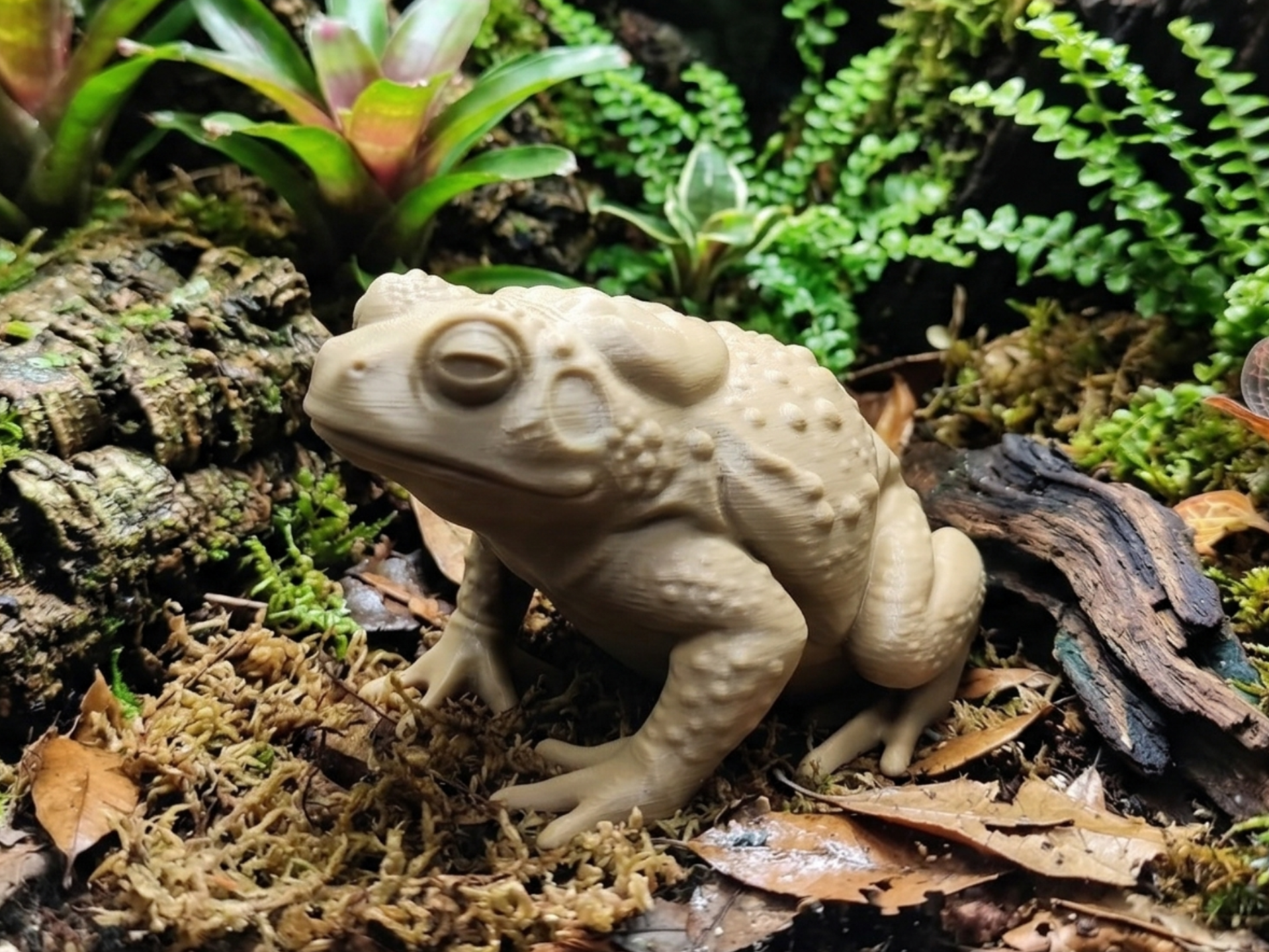 Toddy The Grumpy Toad - Frog Decoration Miniature