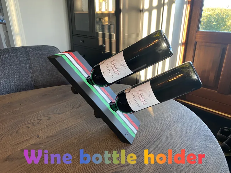 Wine bottle Holder 2 bottles balancing -