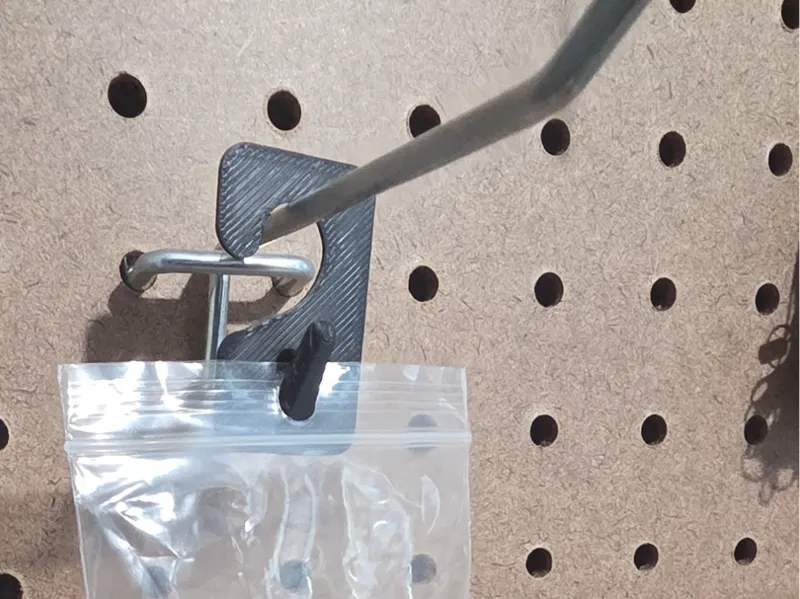 Hanging Tab With Hook for Baggies etc.