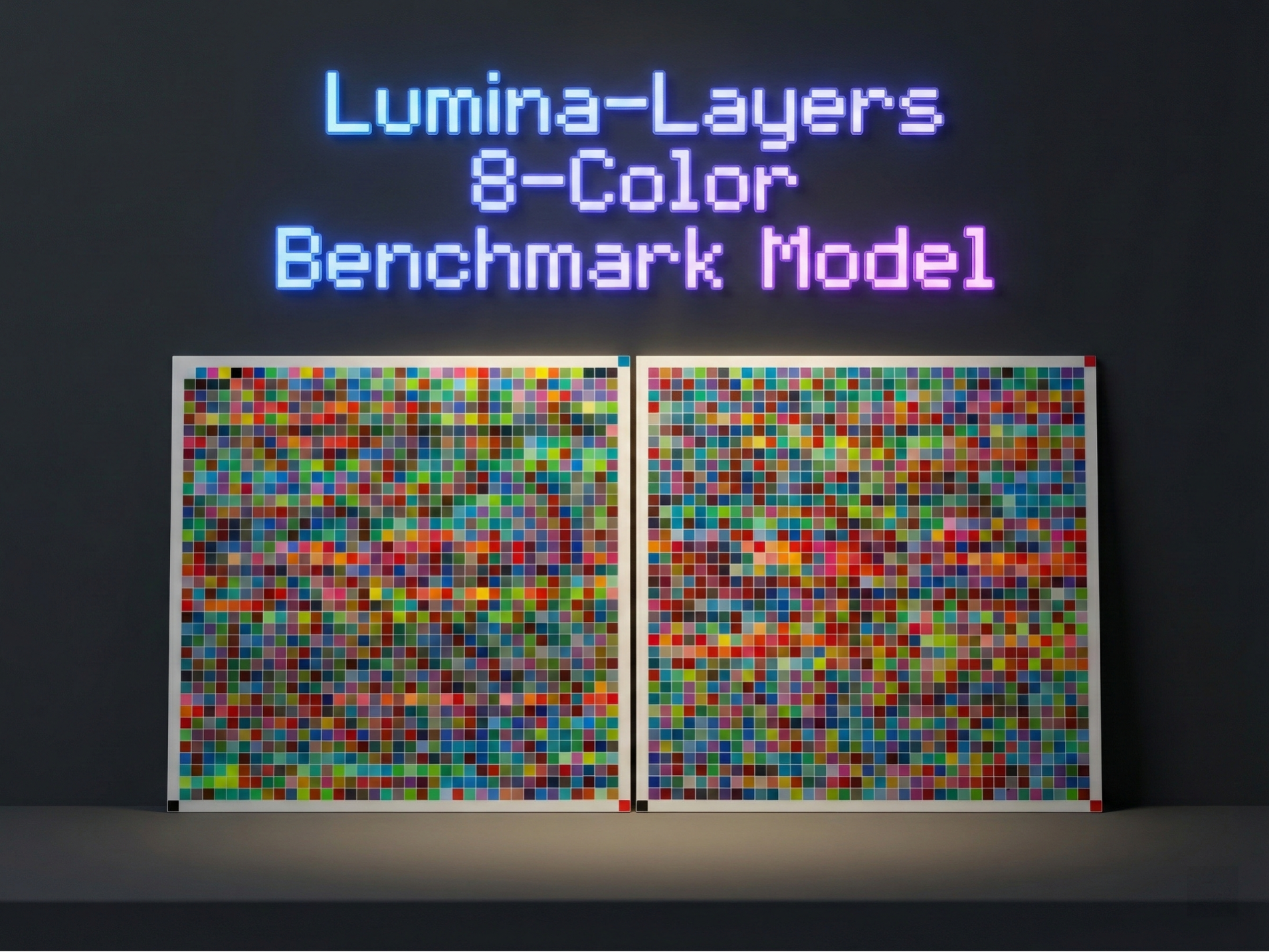 Lumina-Layers 8-Color Benchmark Model