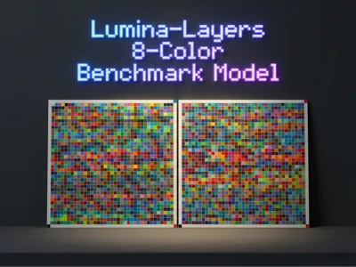 Lumina-Layers 8-Color Benchmark Model