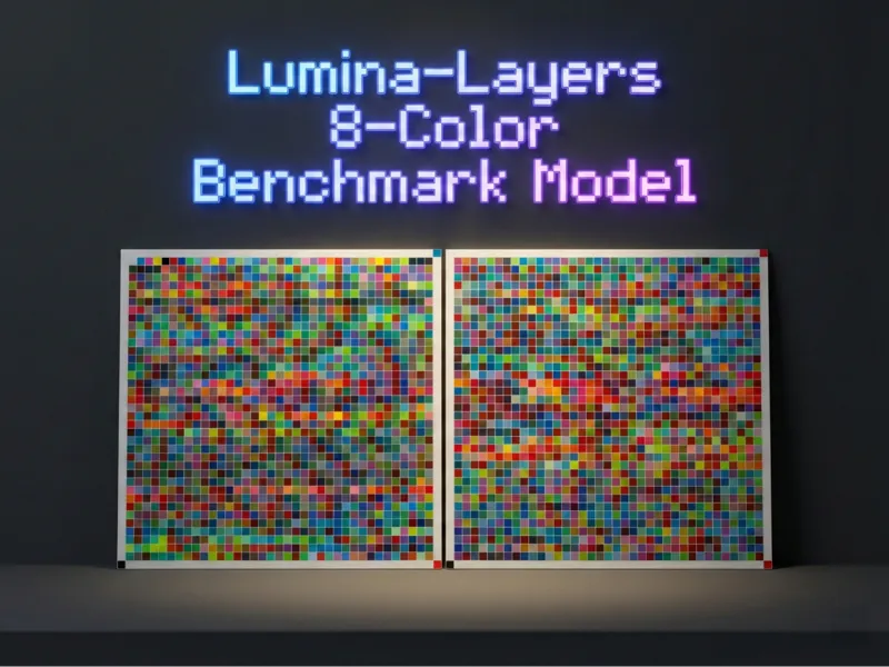 Lumina-Layers 8-Color Benchmark Model