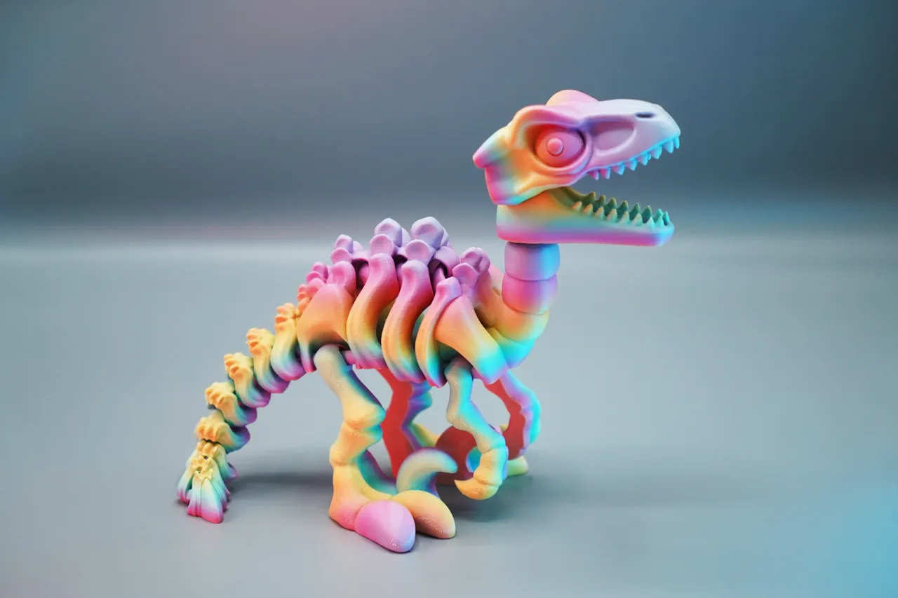 Skeletal Articulated Velociraptor view 2