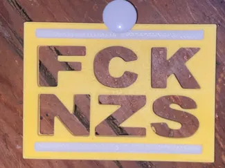 fck nzs anhänge/plakette
