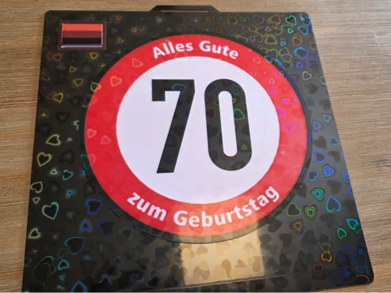 70ger Geburtstagsschild