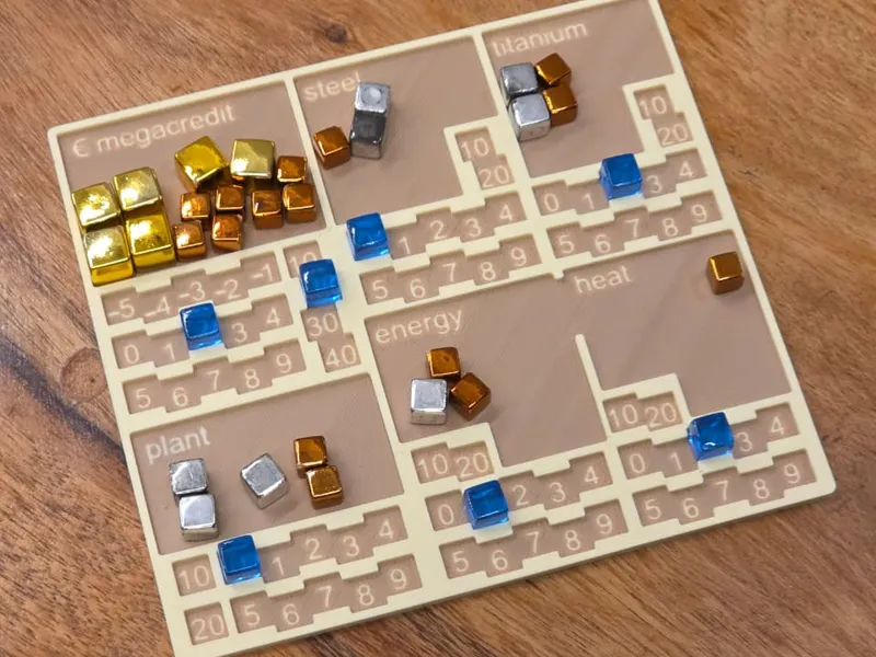 Terraforming Mars Player Dashboard - Compact Mini