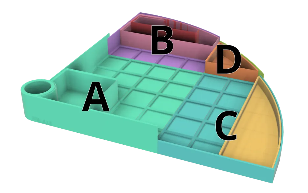 Bambulab X1-P1 Rotating drawer for Gridfinity Grid by MrtAlways ...