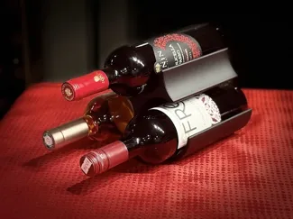 Présentoir élégant à bouteilles de vin