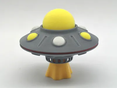 Push-Spin Fidget UFO