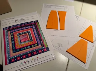 Quiltschablonen für „Ramble“ – Tara Faughnan