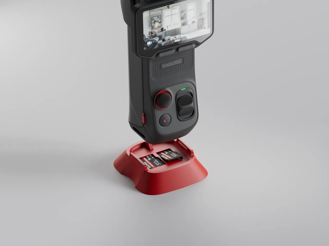 MicroSnap - Base for insta360 Luna Ultra view 3