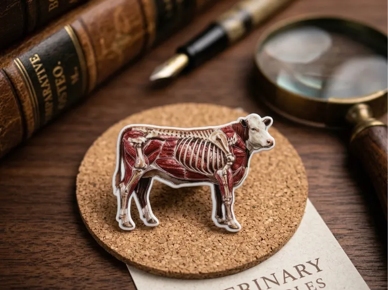 UV Textured Anatomy Beef Meat cuts - Fridge Magnet