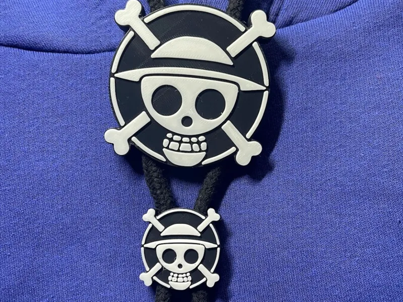 One Piece Hoodie Drawstring Beads