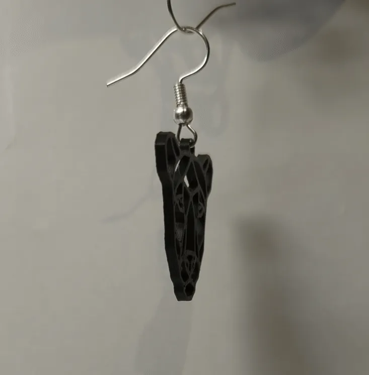 Panther earrings-design tutorial & commercial use view 3