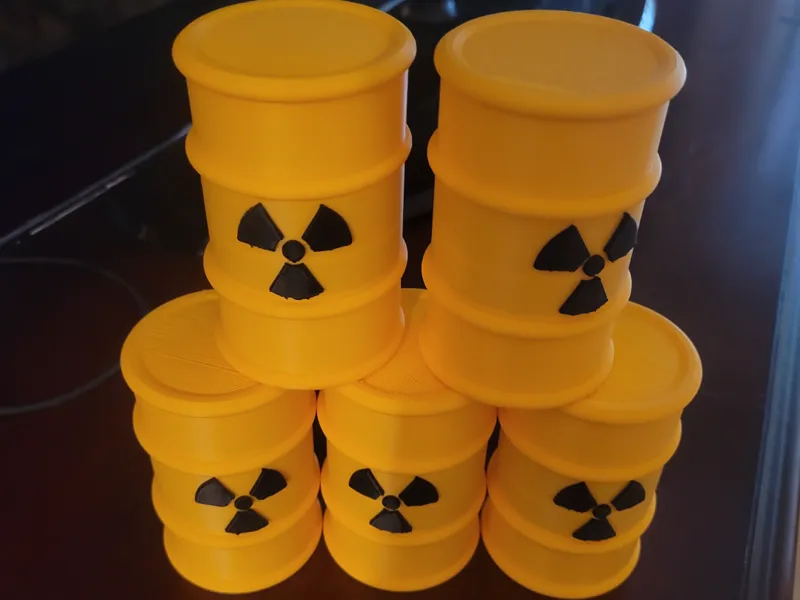 nuclear waste barrel/container (twist lock)