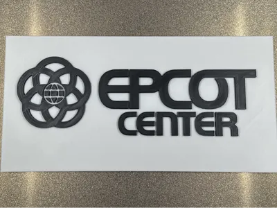 Epcot Center Original Logo (1982–1994) 8.3mm Sign