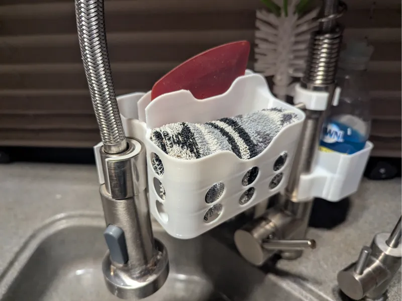 Sponge and scraper holder