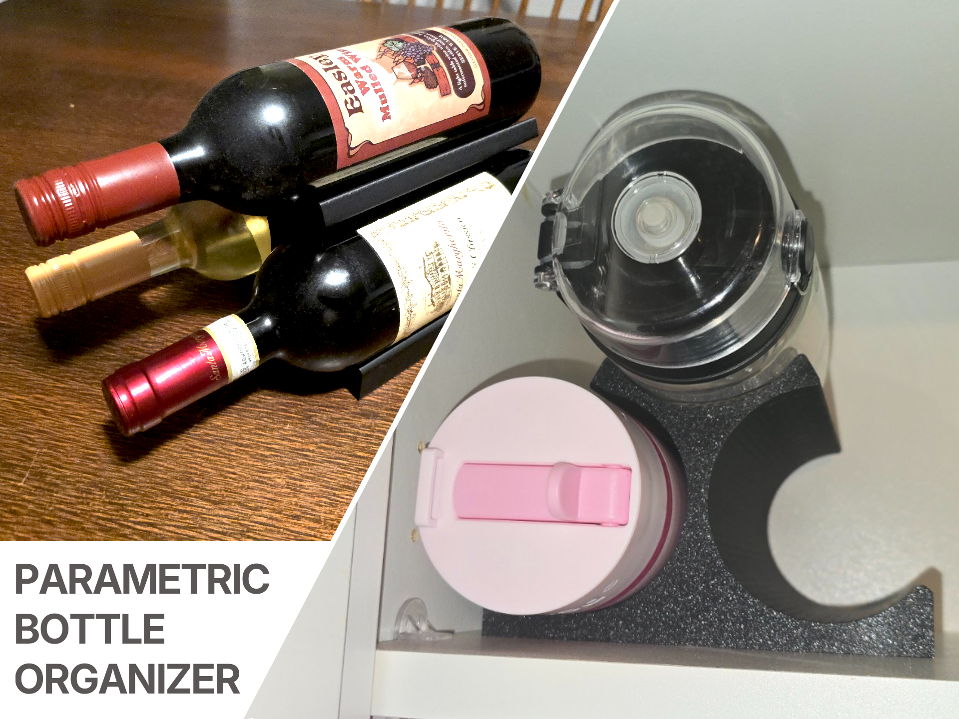 Parametric Wine/Tall Bottle Organizer