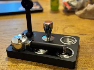Coffee utensils and tamper holder / station