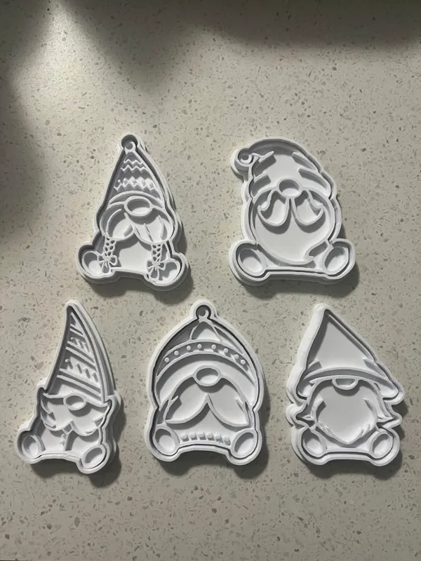 Emporte-pièces et tampons Gnomes de Noël