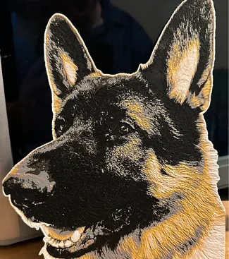 German Shepherd HueForge