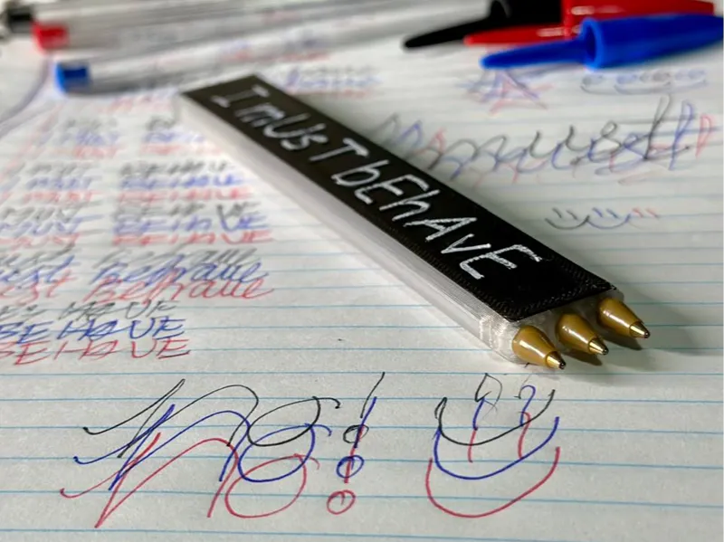 I mUsT bEhAvE bic pen
