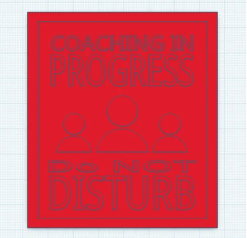 "Coaching is Progress" Coaster
