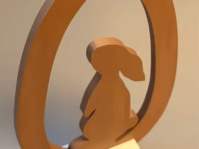 minimalistic easterbunny decor