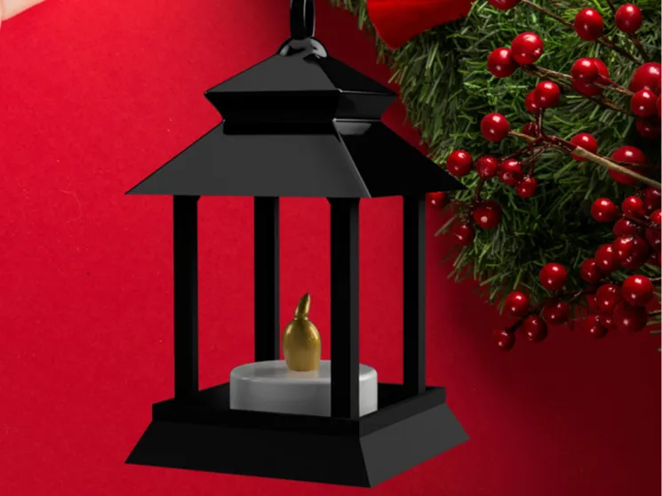 Christmas Ornament - Mini Vintage Lantern