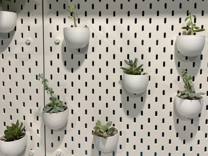 Pegboard Succulent / Plant Pot (Fits Skadis)