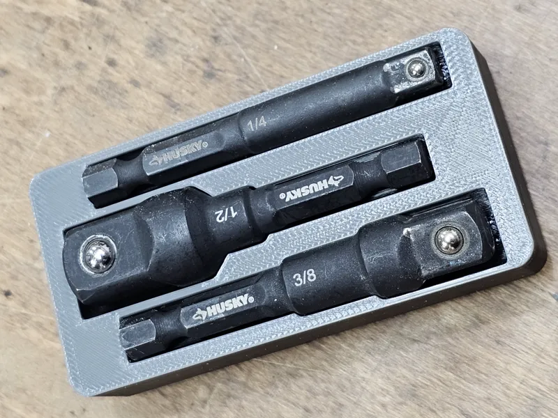 Husky Socket Impact Adapters Gridfinity Holder