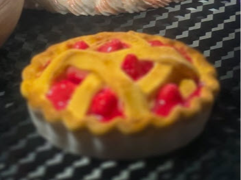 Strawberry lattice pie