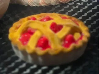 Strawberry lattice pie