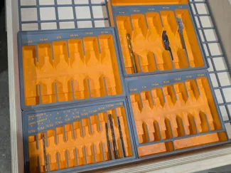 Gridfinity Drill Bit Storage Organizer