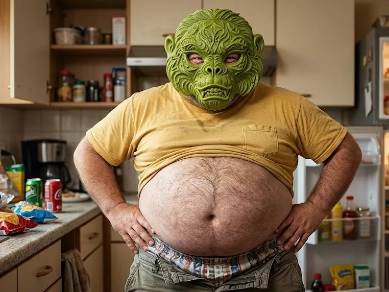 Green Tribal Gorilla Mask Funny Party Prop