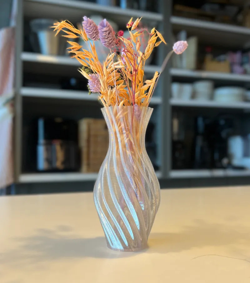 Twisted PETG Vase with Modern Aesthetic