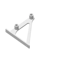 Équerre porte-serviette pour tube alu 15 mm — photo 2