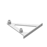 Équerre porte-serviette pour tube alu 15 mm — photo 3