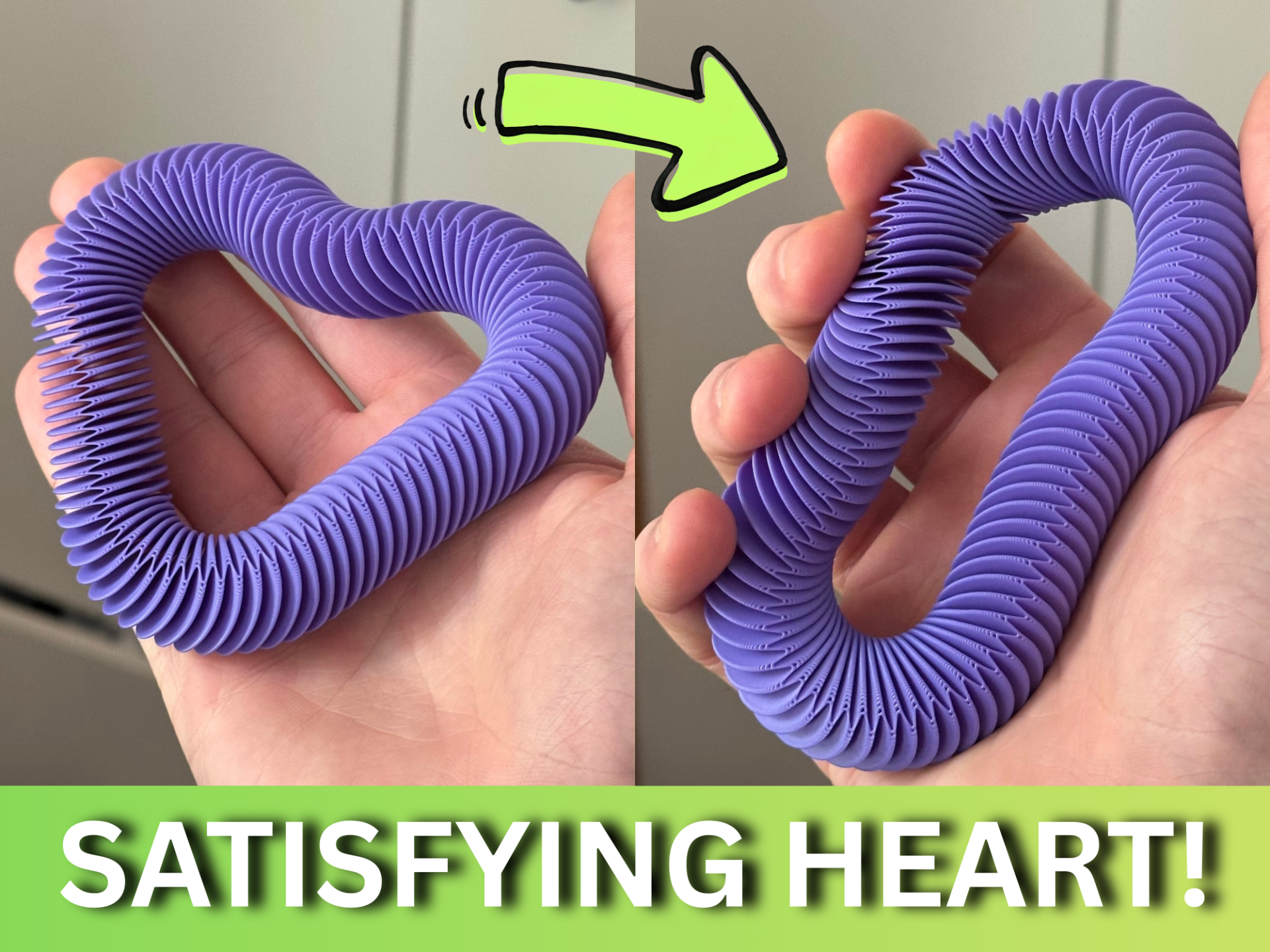 Satisfying Flexy Fidget Heart! (NO TPU!) - 1
