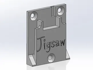 Bauer Jigsaw Wall Mount Bracket with Screw Holes