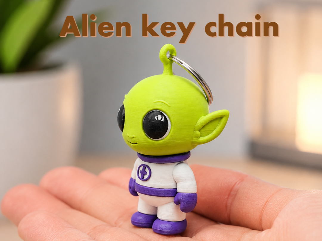 Cute Alien Key Chain
