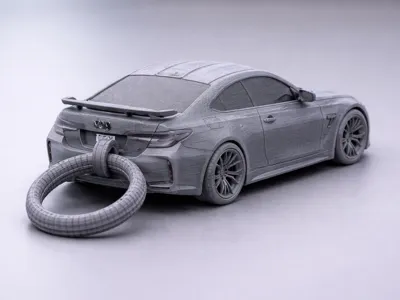 BMW M4 Keychain Singelcolor