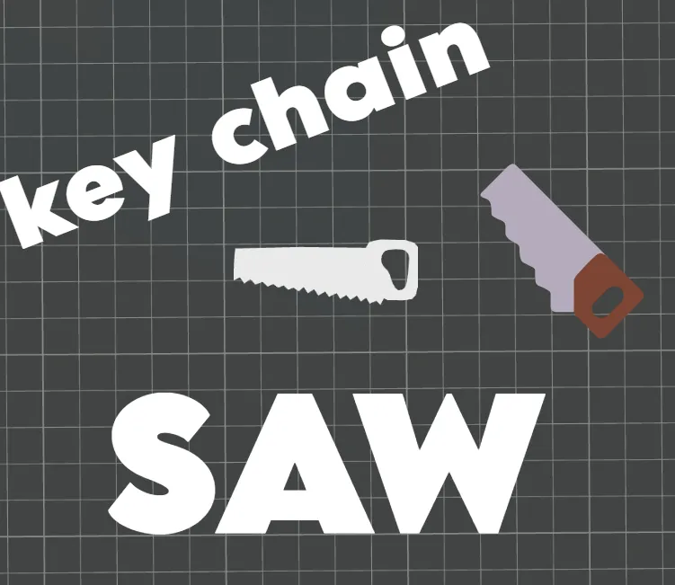 Saw Key Chain