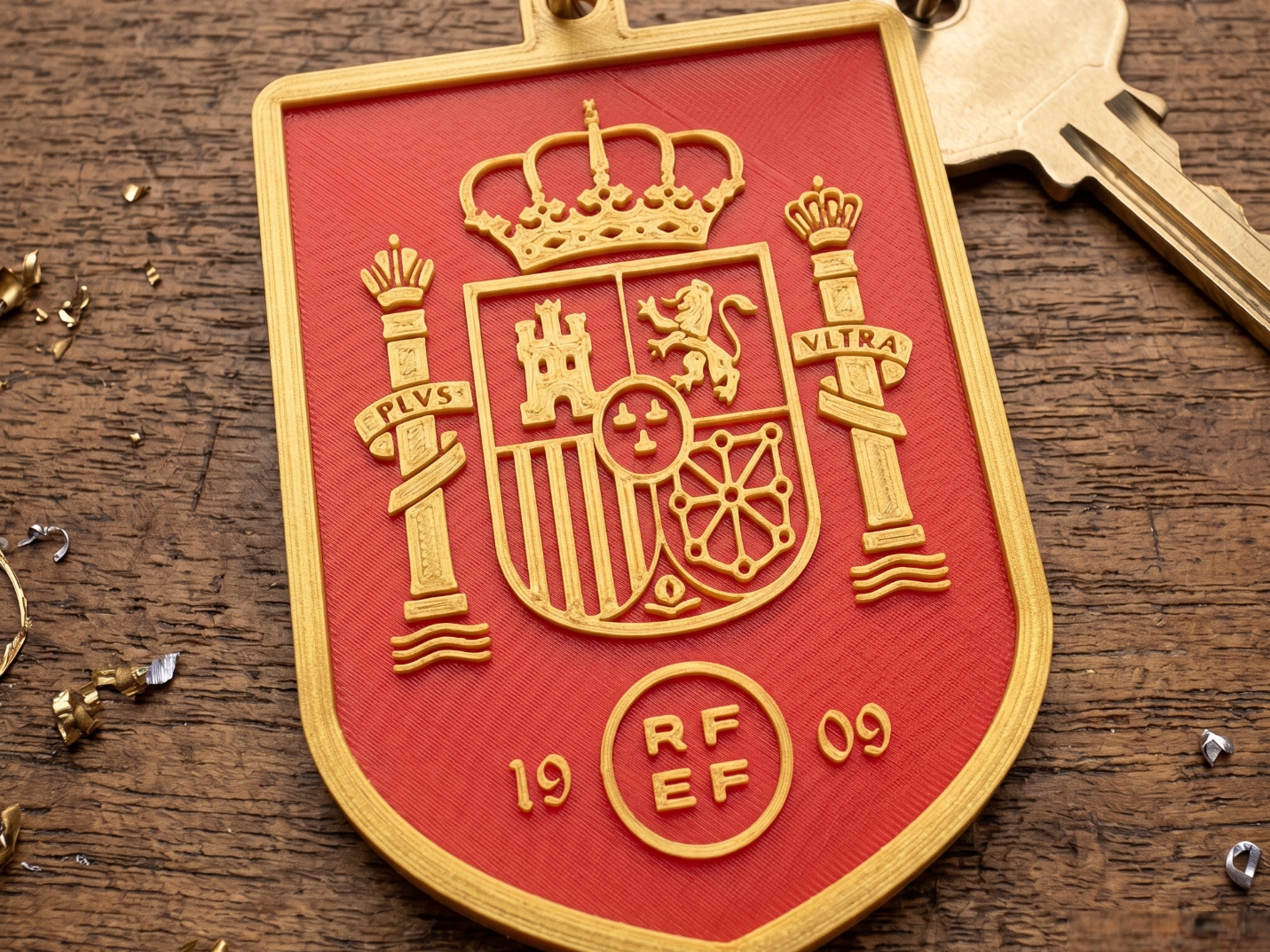 Spain Team Crest Keychain (RFEF Edition) World Cup