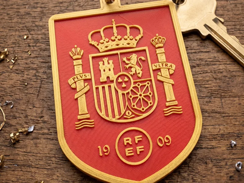 Spain Team Crest Keychain (RFEF Edition) World Cup