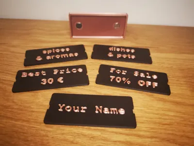 Customizable Magnetic Name Tag Generator - Free 3D Print Model - MakerWorld